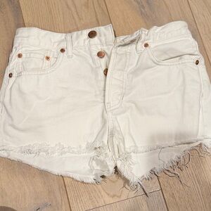 We The Free Off-White Jean Shorts